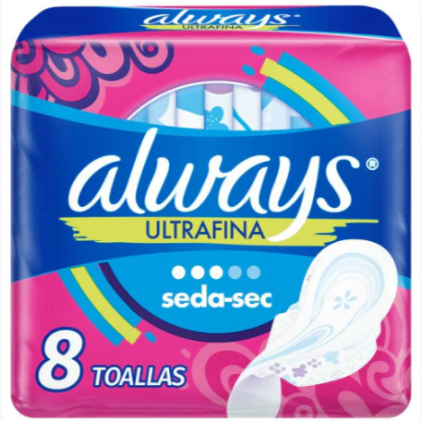 Always Ultrafina 8 Toallas