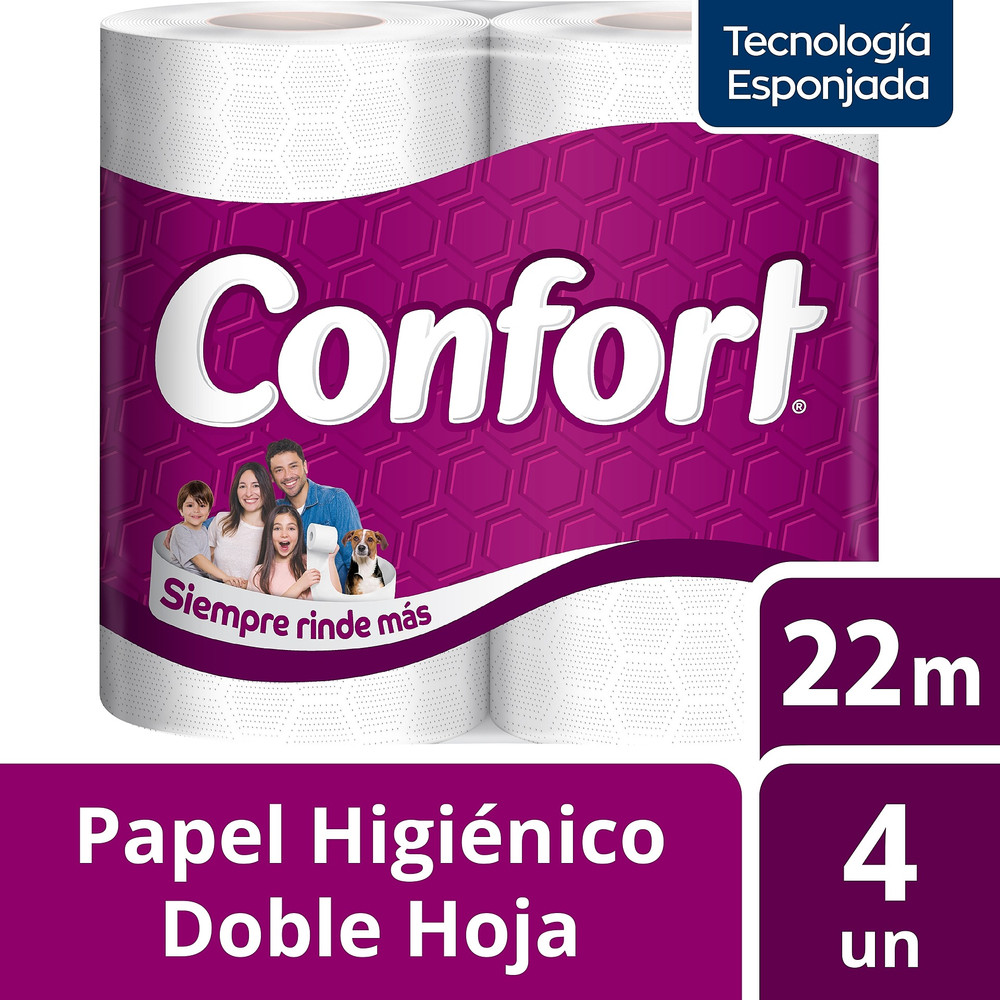 Papel Higienico 22Mt 4Un Confort