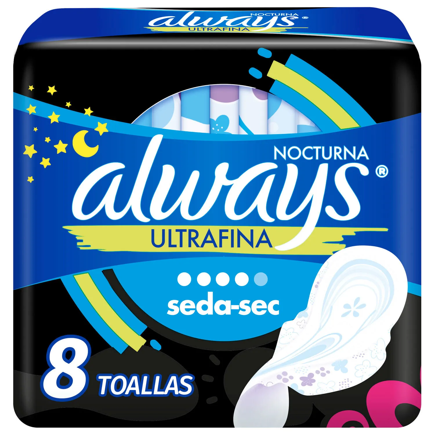 Toalla Ultrafina Seca Noche 8Un Always