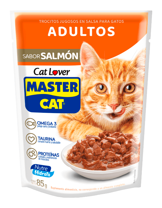 Trocitos jugosos en salsa para gatos